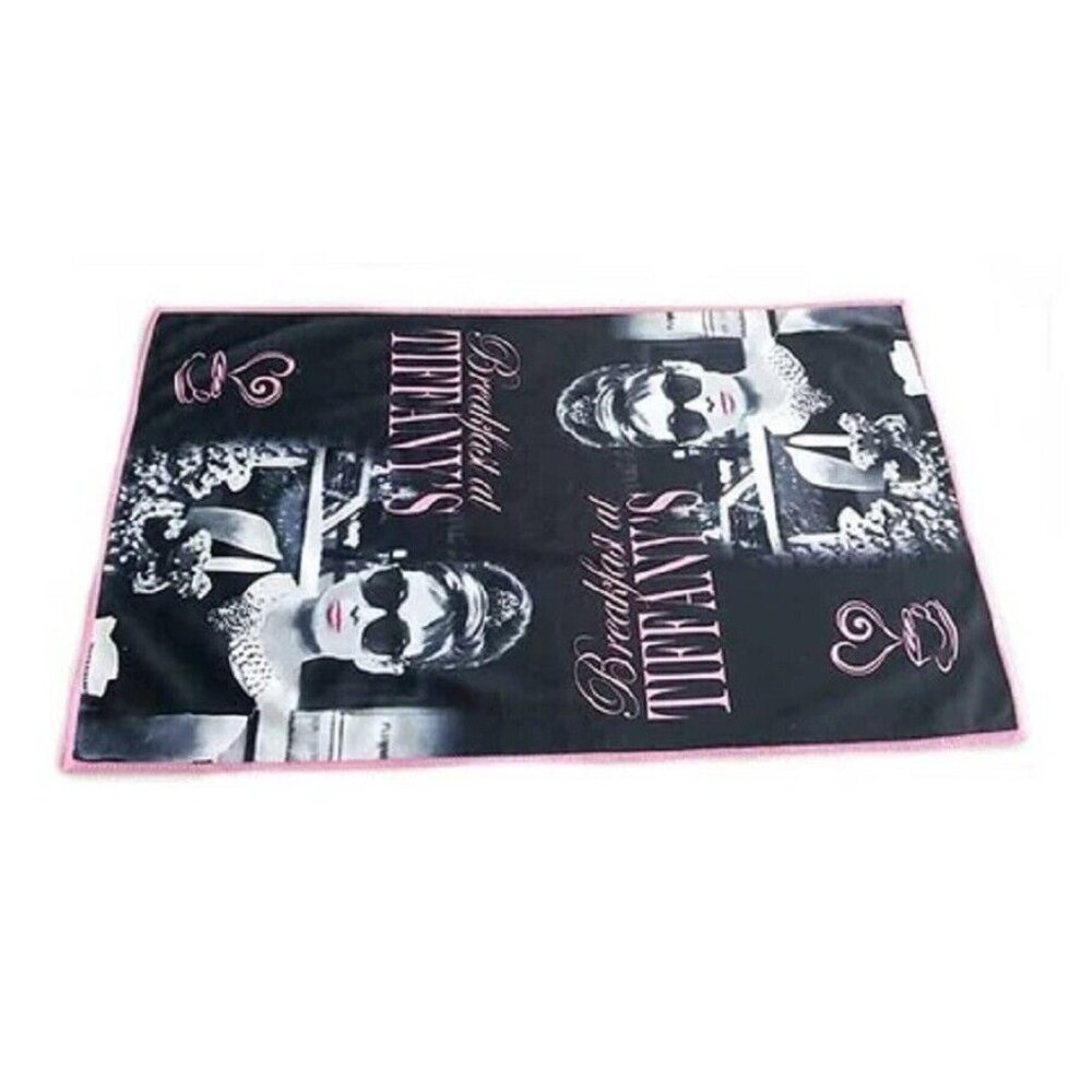 New Audrey Hepburn Pink 24" Kitchen Dish Towel Breakfast at Tiffany's Photo NIP - Picture 3 of 3